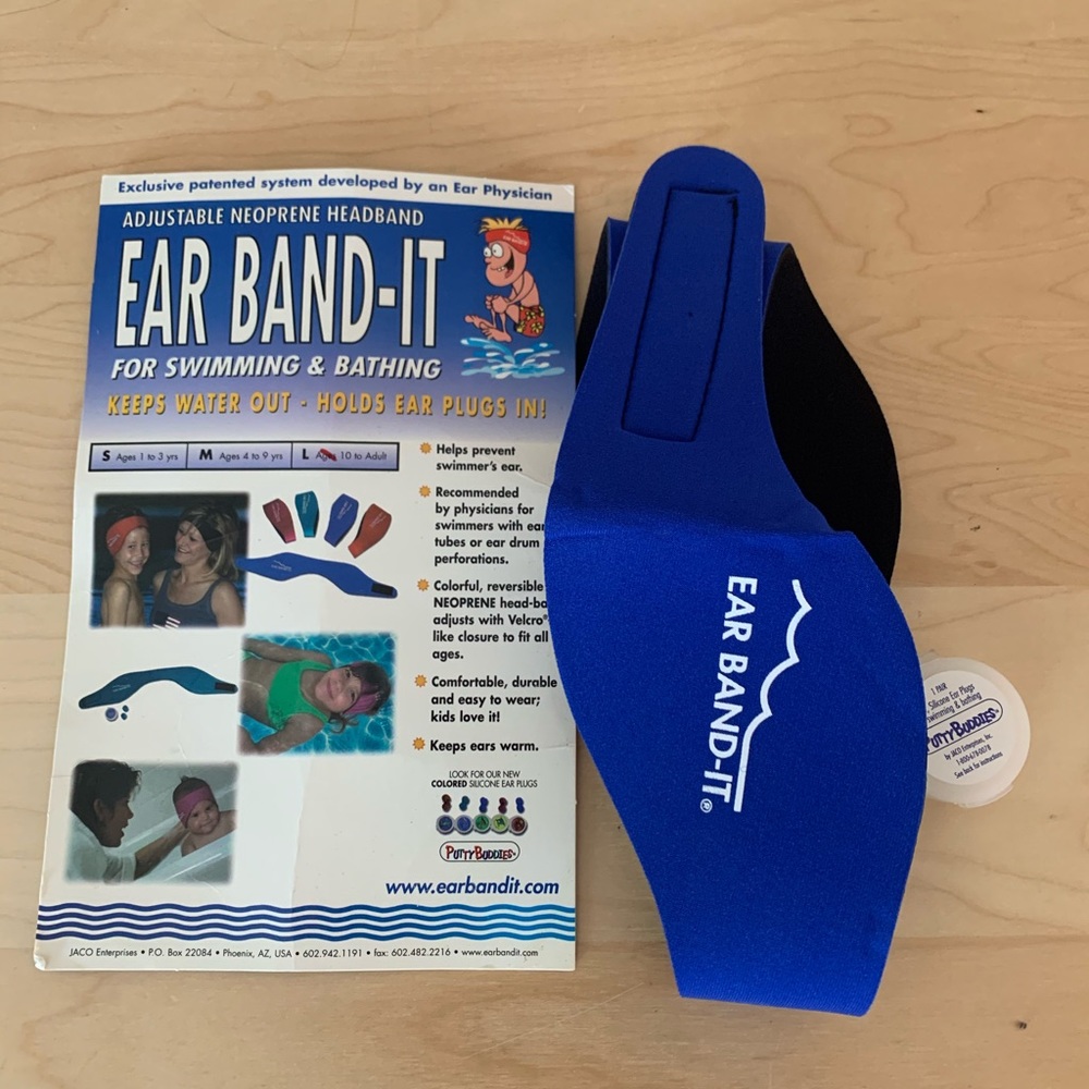 Ear Band it Swimming Headband Blue